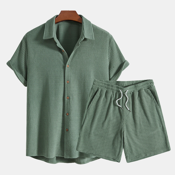 Theo | Set Herr Polo Shorts Vardagligt