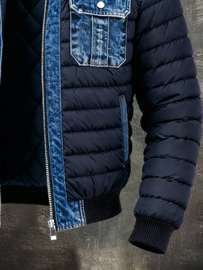 Axel | Jeansjacka Herr Vadderad