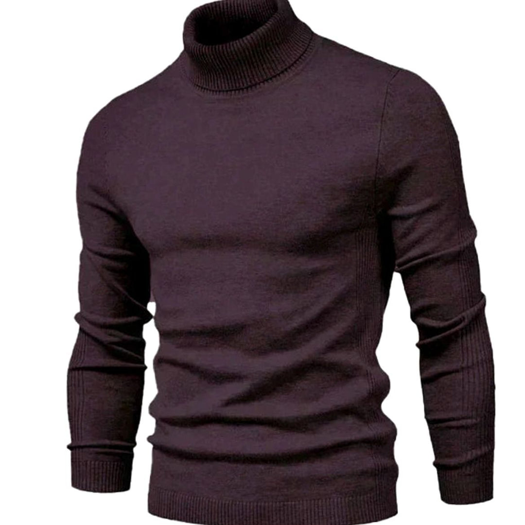 Nils | Polotröja Herr Stickad Slim Fit