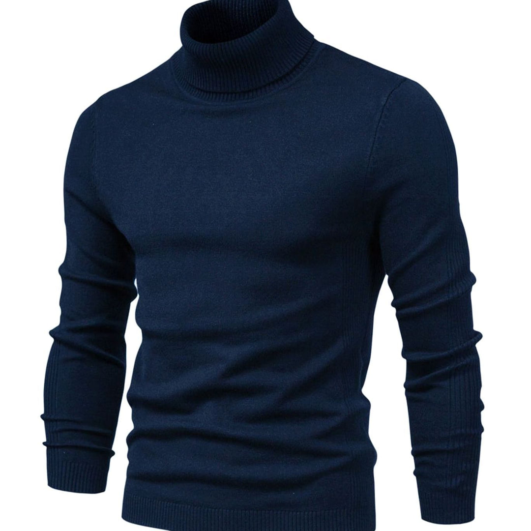 Nils | Polotröja Herr Stickad Slim Fit