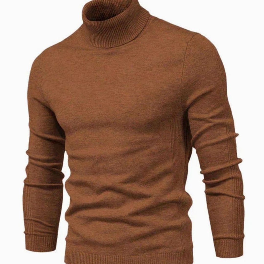 Nils | Polotröja Herr Stickad Slim Fit