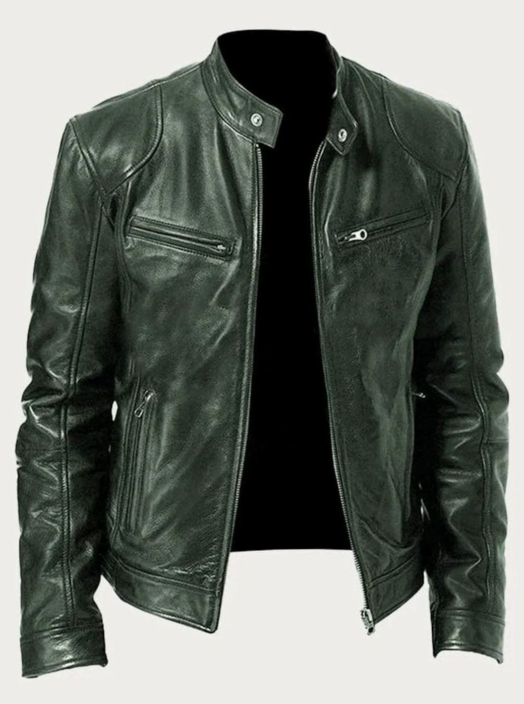 Edvin | Skinnjacka Herr Slim Fit Moto
