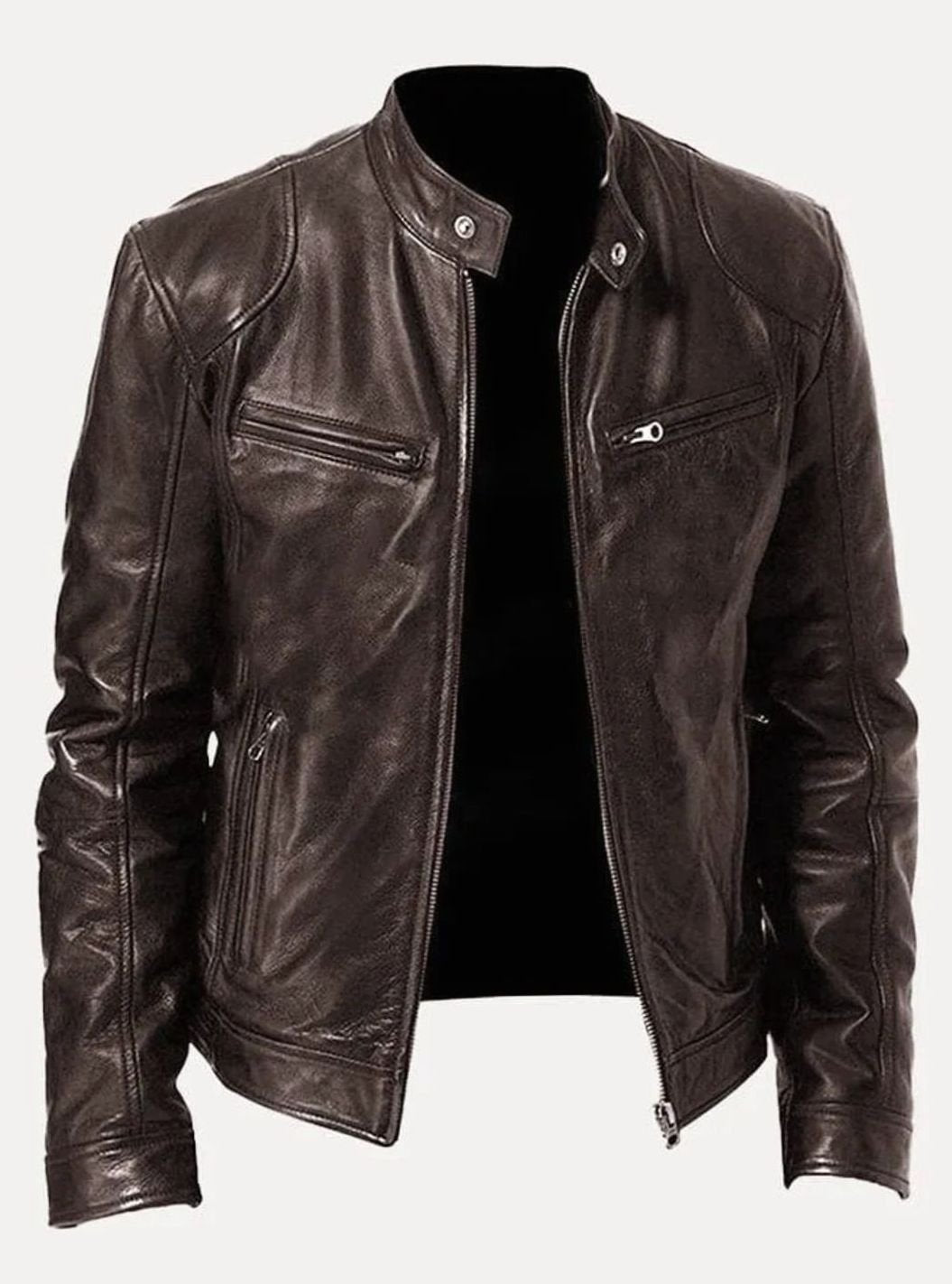 Edvin | Skinnjacka Herr Slim Fit Moto