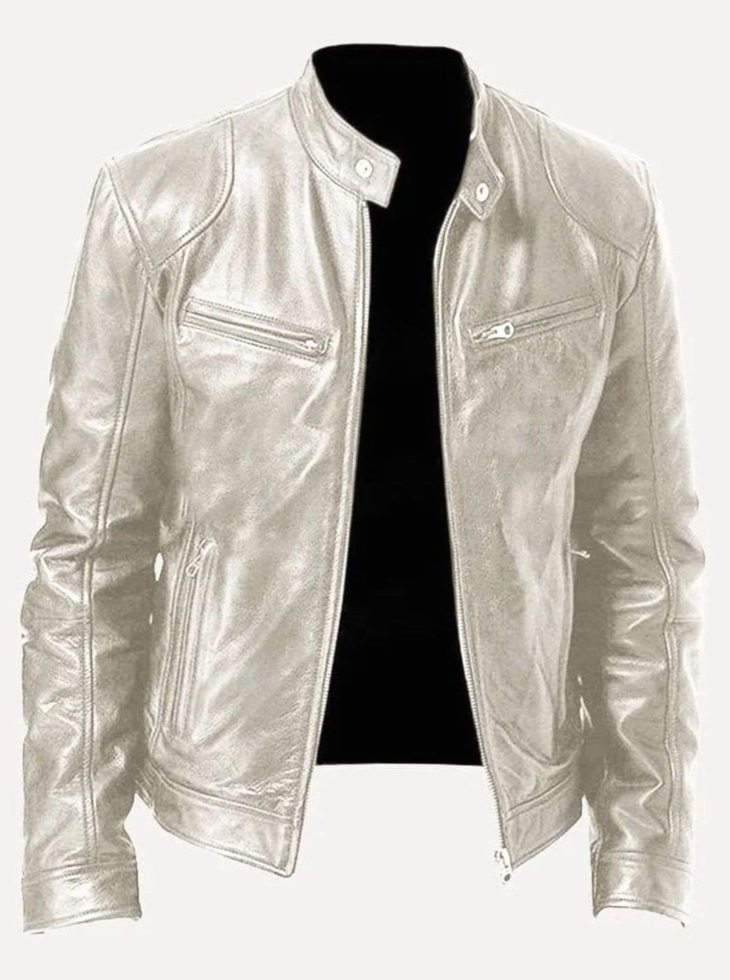 Edvin | Skinnjacka Herr Slim Fit Moto