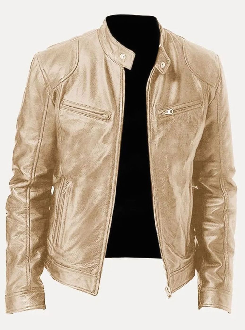 Edvin | Skinnjacka Herr Slim Fit Moto