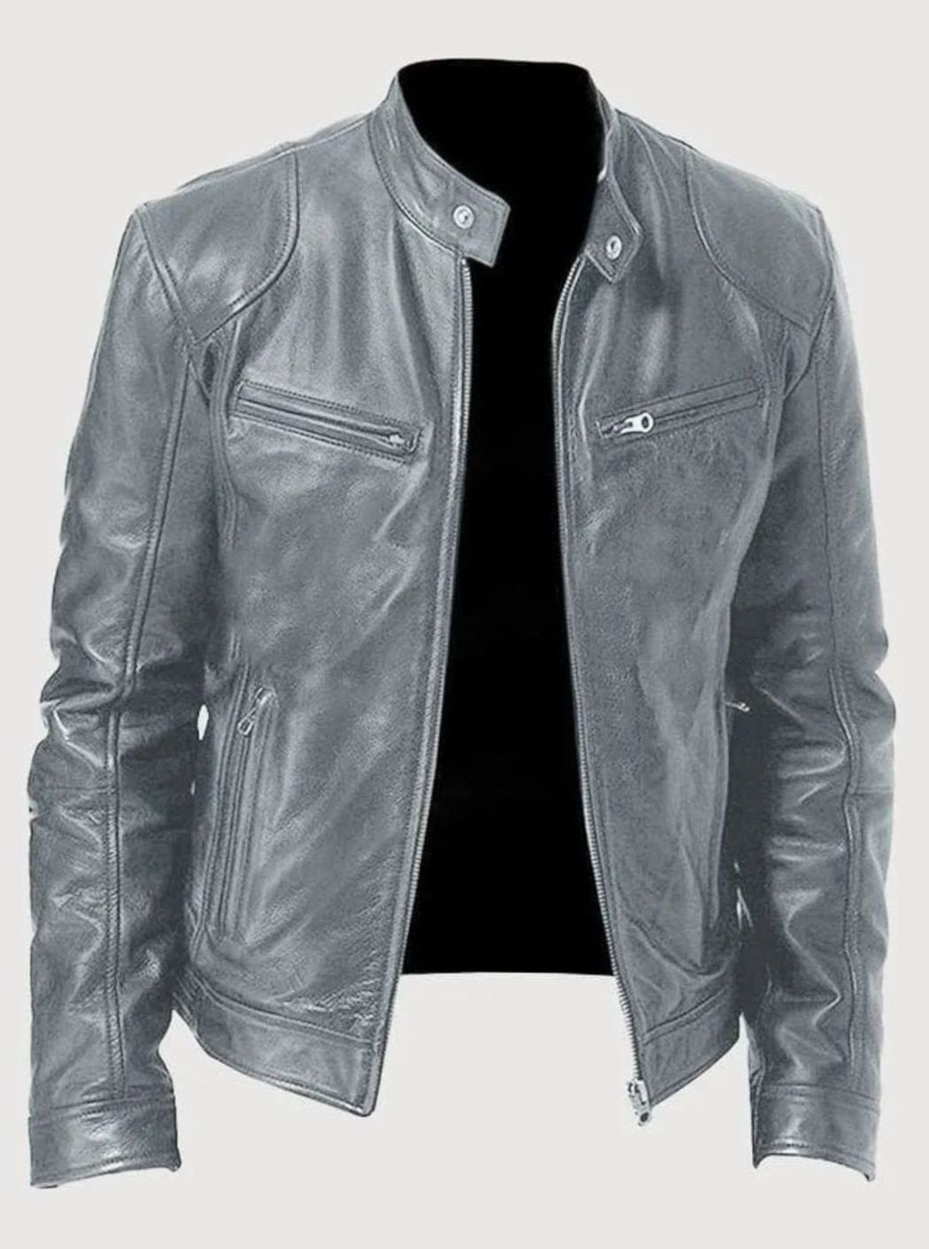 Edvin | Skinnjacka Herr Slim Fit Moto