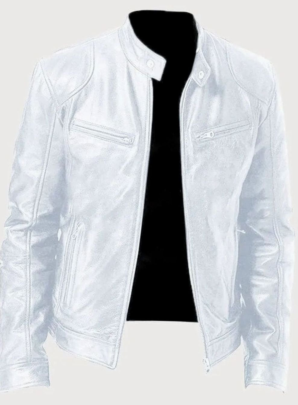 Edvin | Skinnjacka Herr Slim Fit Moto