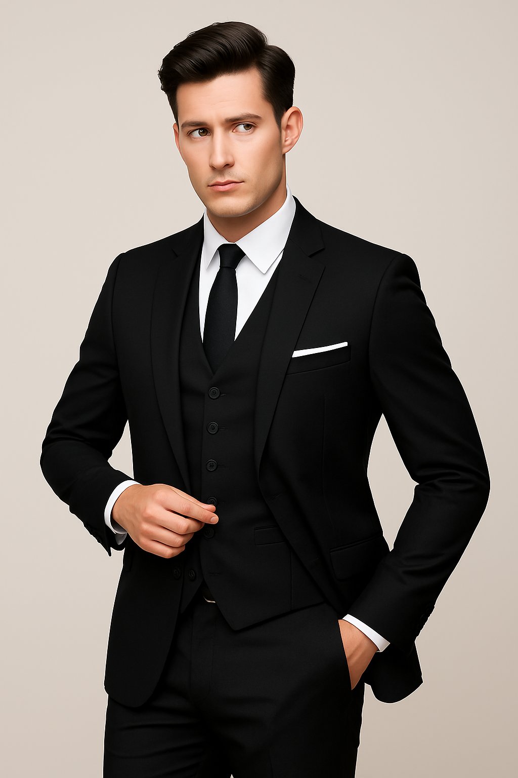 Damian | Kostym Herr 3 Delar Slim Fit