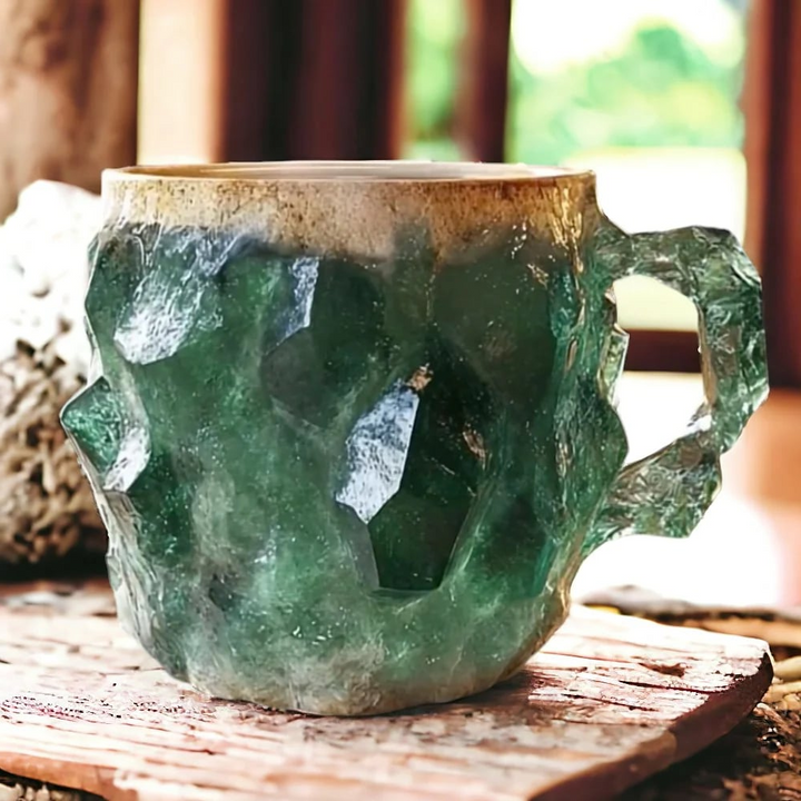 Mineralkristall Kaffemugg Med Unik Kristalliknande Design 300 ml