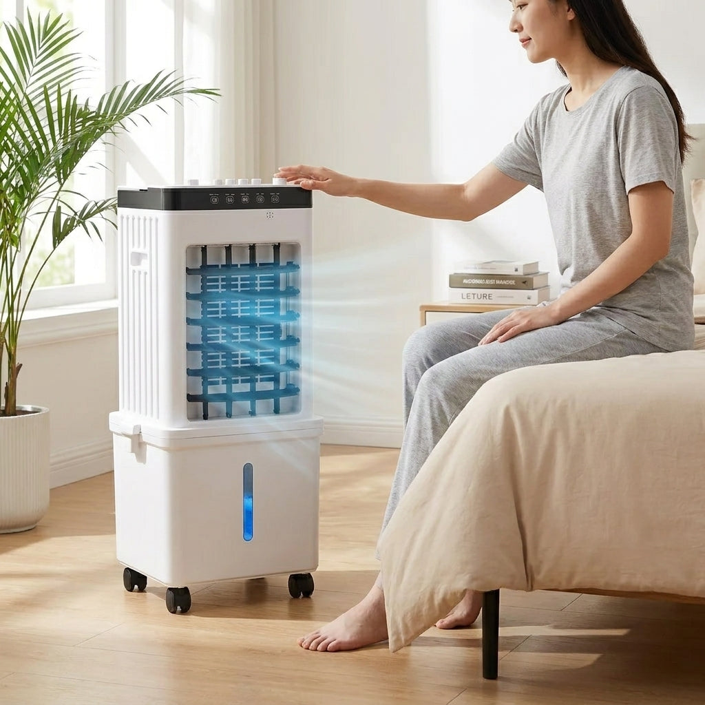 Portabel Luftkonditionering 3-I-1 Med 9000 BTU Fjärrkontroll Och Avfuktning