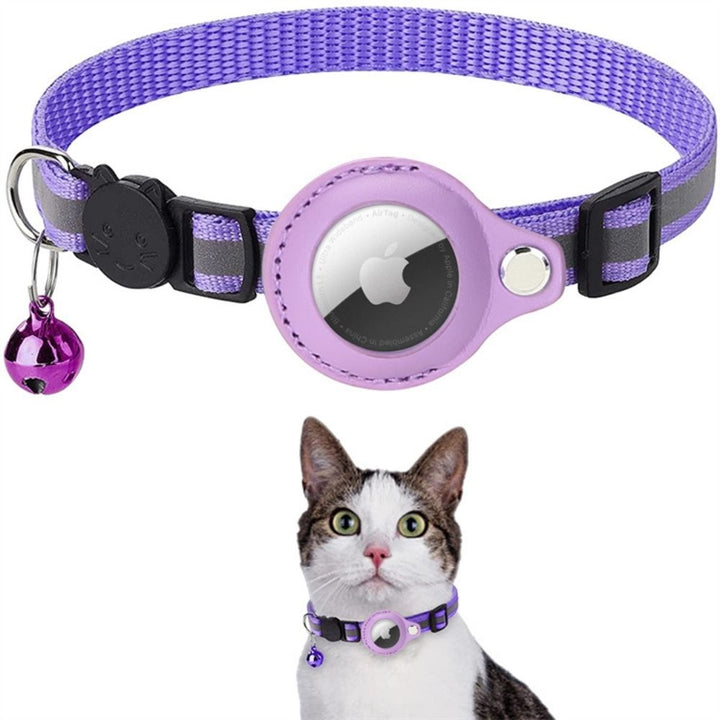 Reflexhalsband För Katt Med Spårningshållare Och Säkerhetsspänne