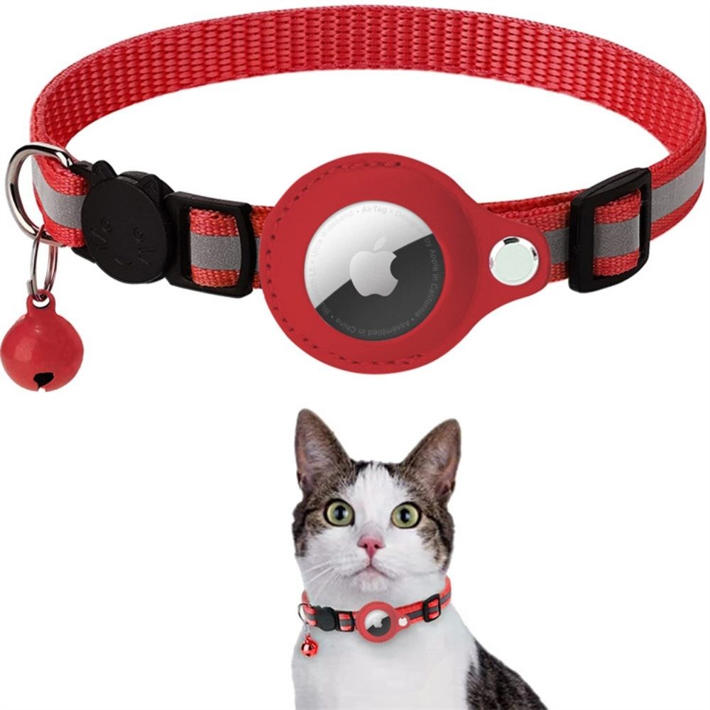 Reflexhalsband För Katt Med Spårningshållare Och Säkerhetsspänne