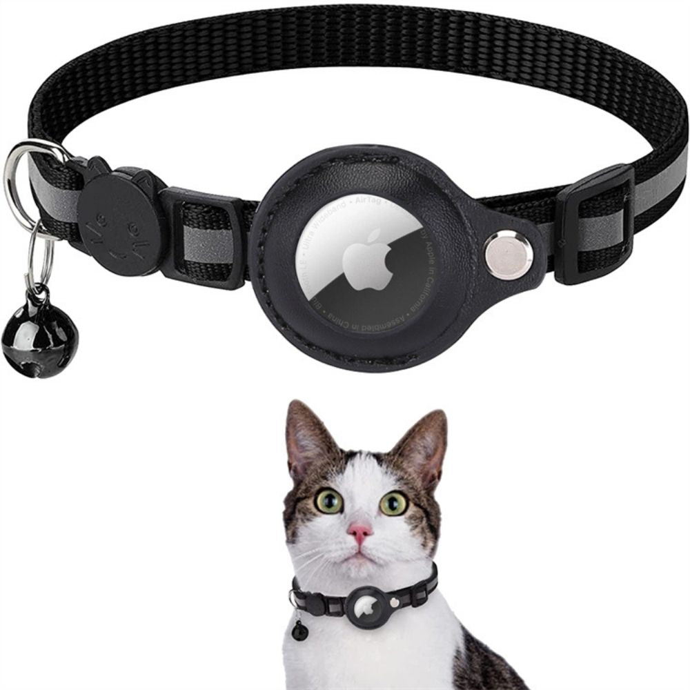 Reflexhalsband För Katt Med Spårningshållare Och Säkerhetsspänne
