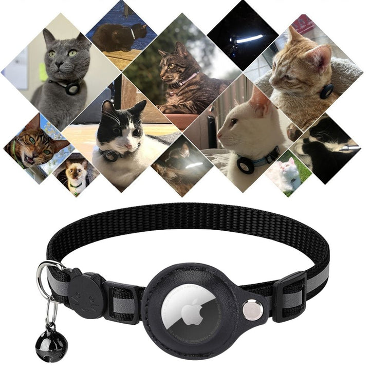 Reflexhalsband För Katt Med Spårningshållare Och Säkerhetsspänne