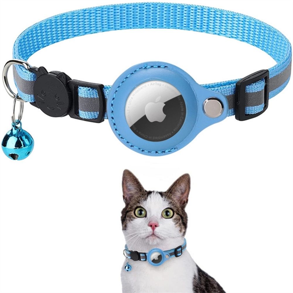 Reflexhalsband För Katt Med Spårningshållare Och Säkerhetsspänne