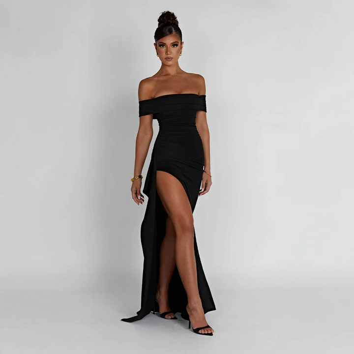 Elvira | Maxiklänning Dam Off Shoulder Slits