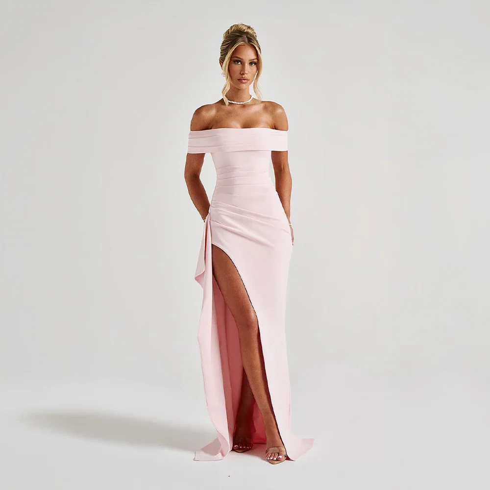 Elvira | Maxiklänning Dam Off Shoulder Slits