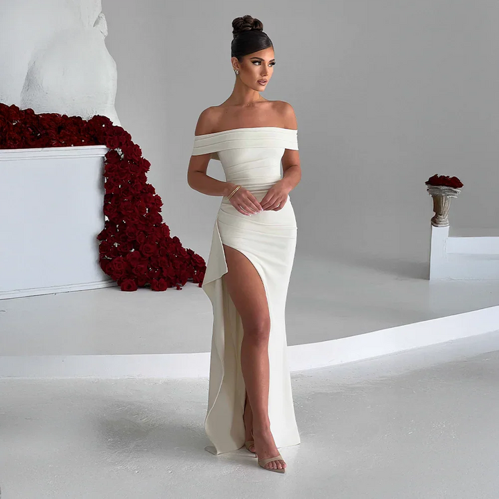 Elvira | Maxiklänning Dam Off Shoulder Slits