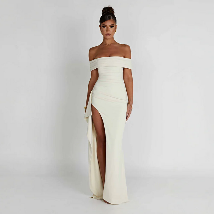 Elvira | Maxiklänning Dam Off Shoulder Slits
