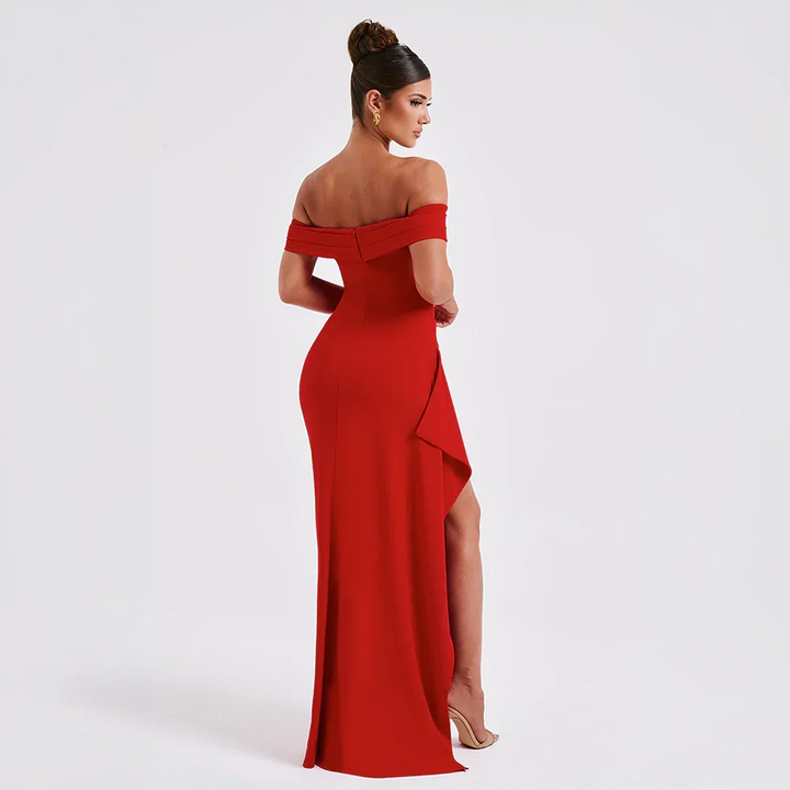 Elvira | Maxiklänning Dam Off Shoulder Slits