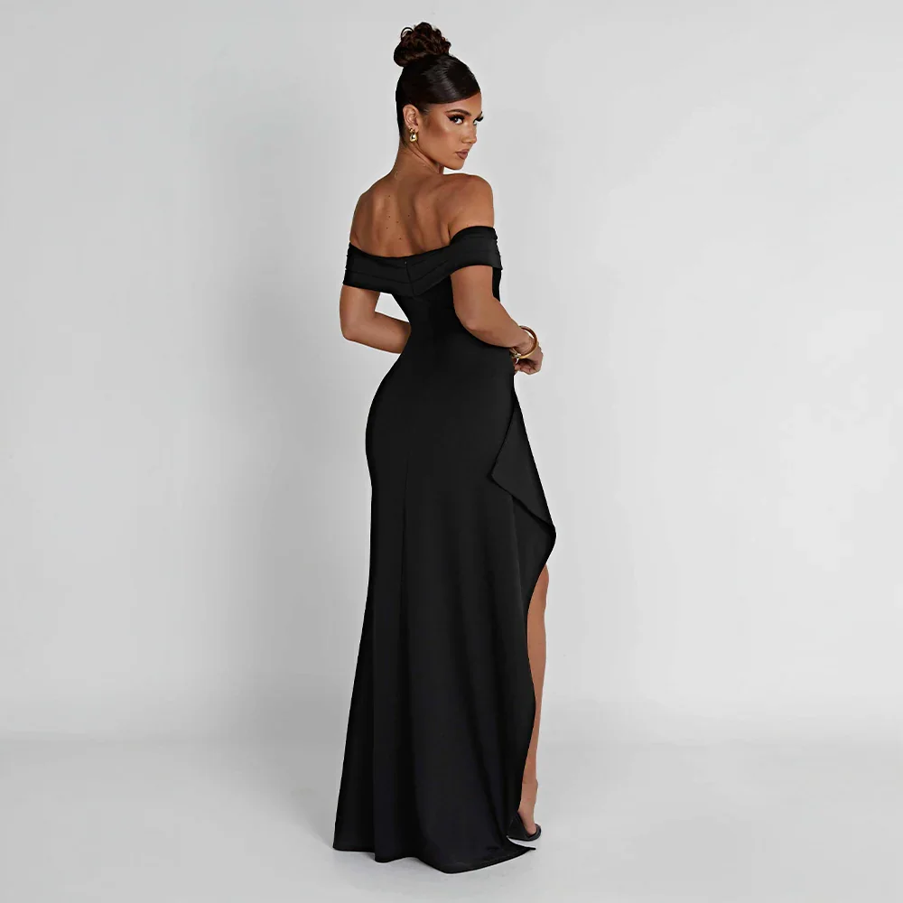 Elvira | Maxiklänning Dam Off Shoulder Slits