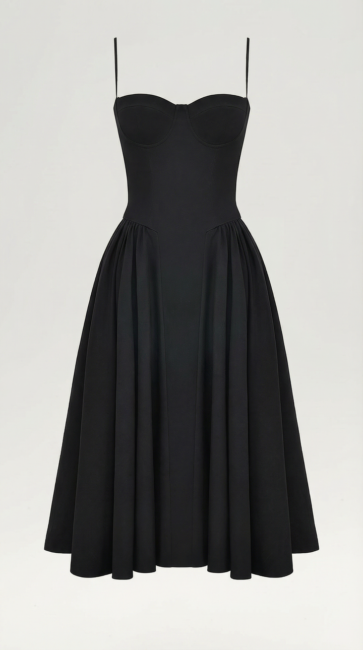 Ulva | Midiklänning Dam Korsett Blommig