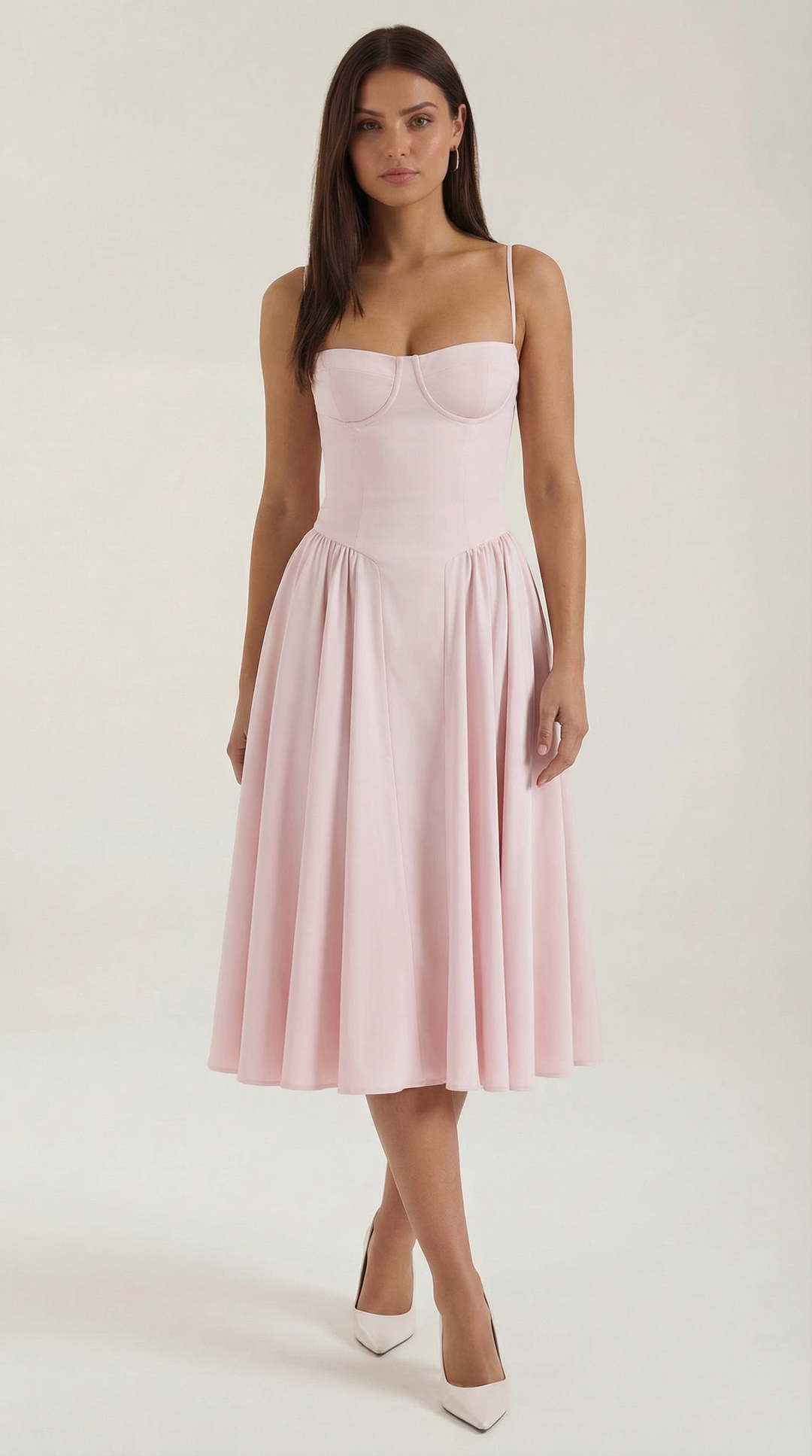 Ulva | Midiklänning Dam Korsett Blommig
