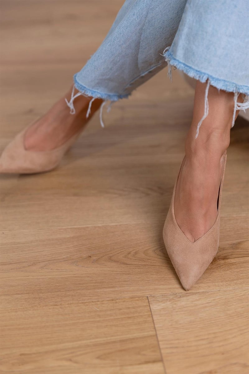 Alva | Klackskor Dam Slingback Spetsig Tå