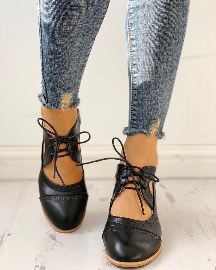 Emma | Pumps Dam T-Rem Snörning