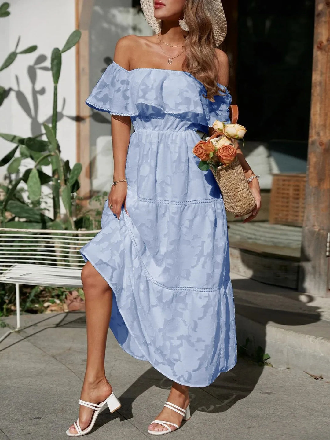 Ella | Maxiklänning Dam Off Shoulder