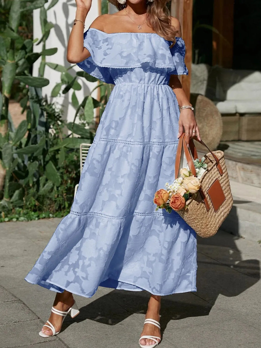 Ella | Maxiklänning Dam Off Shoulder