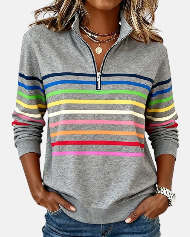Sienna | Sweatshirt Dam Med Dragkedja