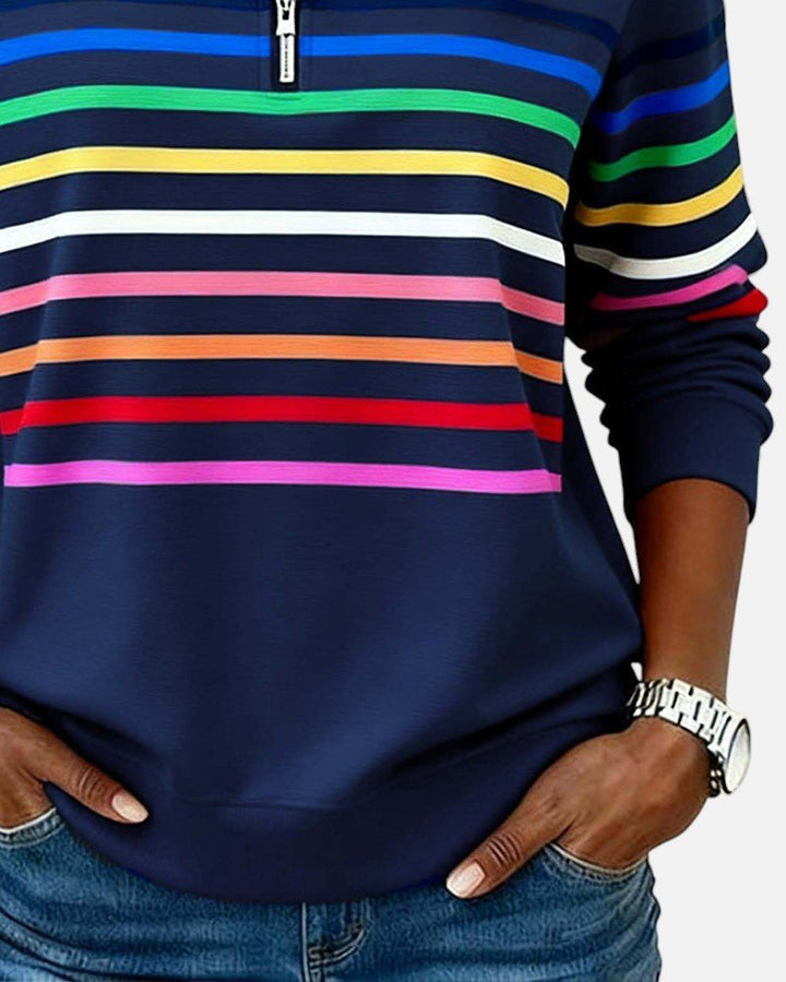 Sienna | Sweatshirt Dam Med Dragkedja