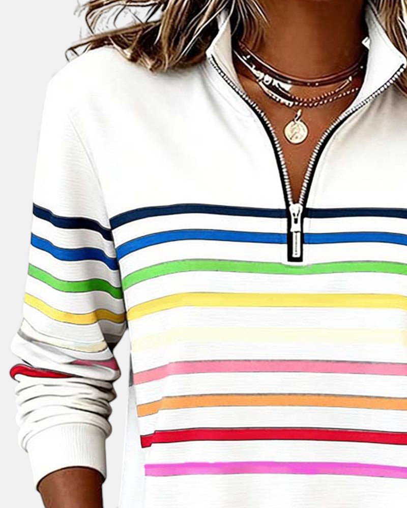 Sienna | Sweatshirt Dam Med Dragkedja