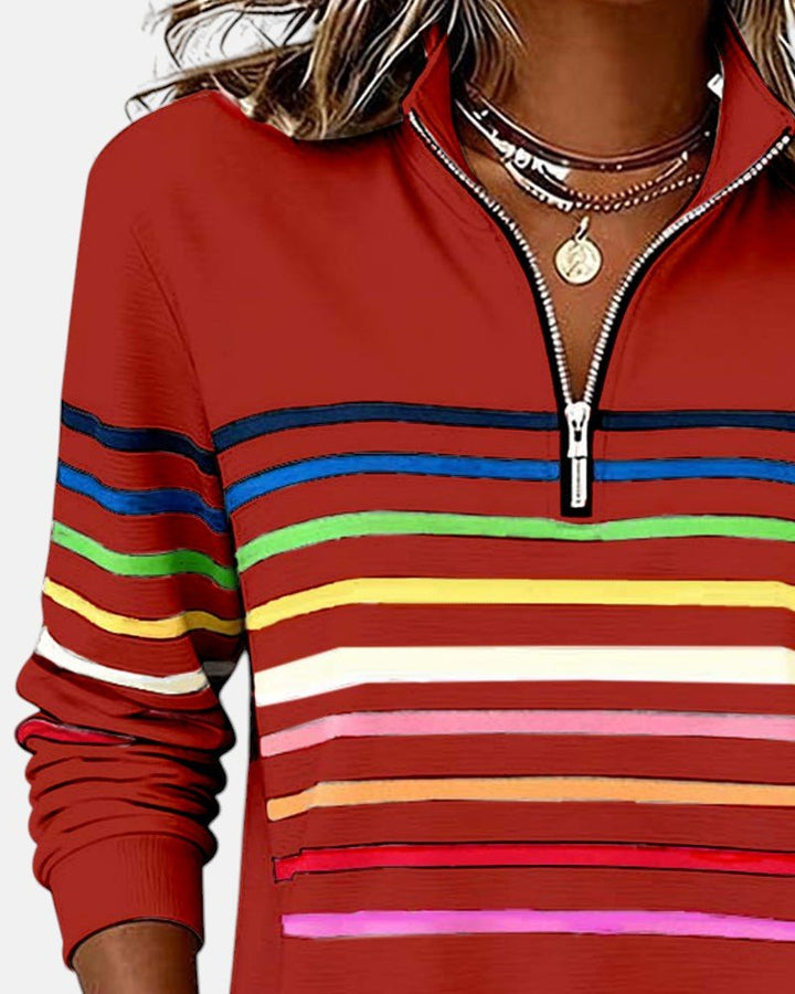 Sienna | Sweatshirt Dam Med Dragkedja