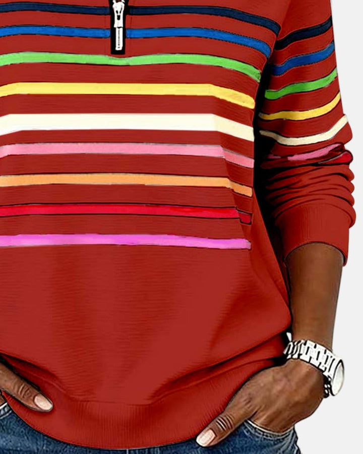 Sienna | Sweatshirt Dam Med Dragkedja