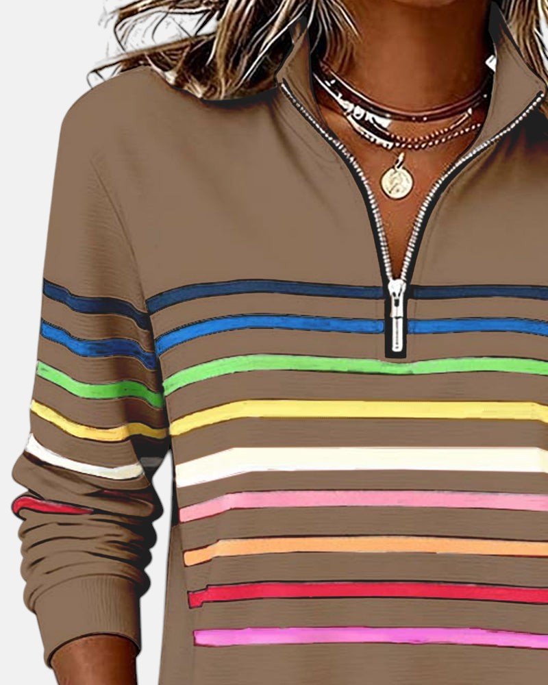 Sienna | Sweatshirt Dam Med Dragkedja
