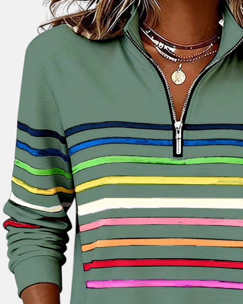 Sienna | Sweatshirt Dam Med Dragkedja