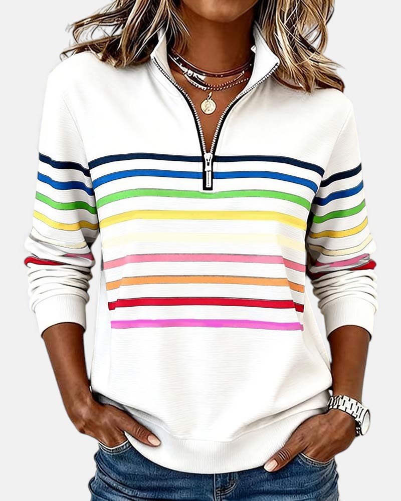 Sienna | Sweatshirt Dam Med Dragkedja