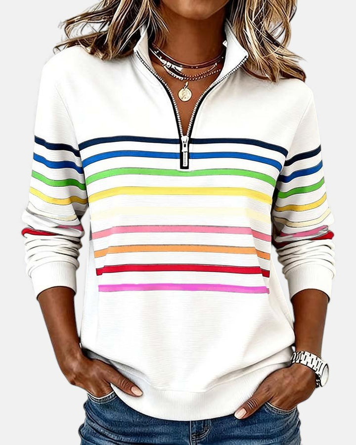 Sienna | Sweatshirt Dam Med Dragkedja