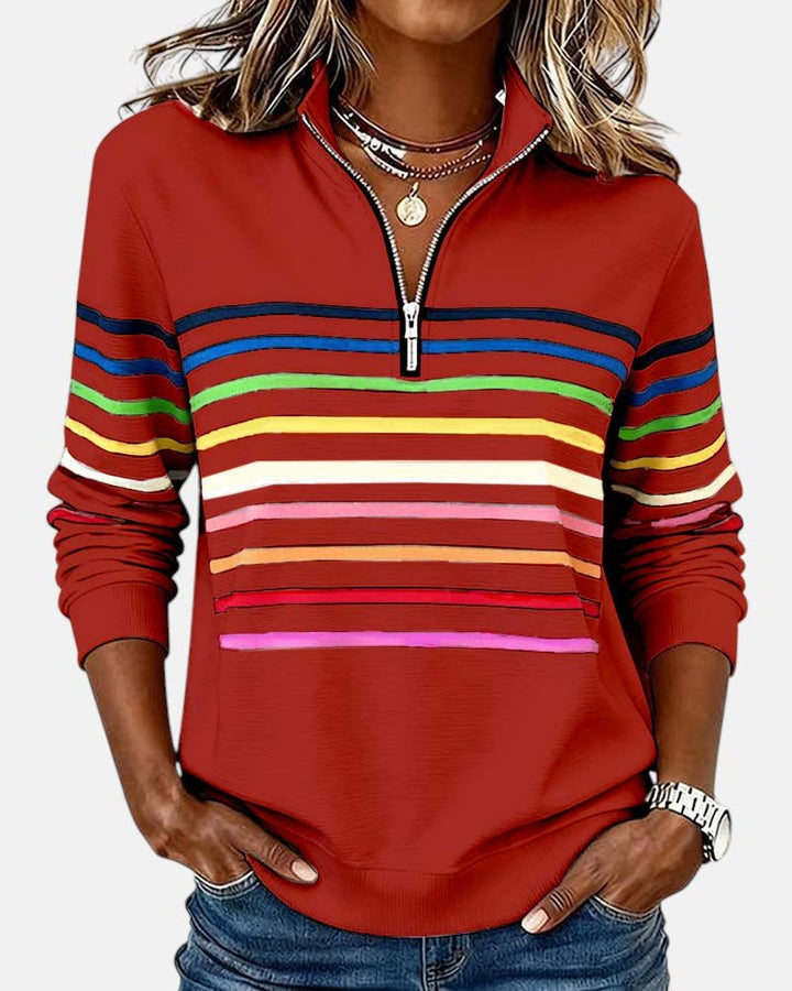Sienna | Sweatshirt Dam Med Dragkedja