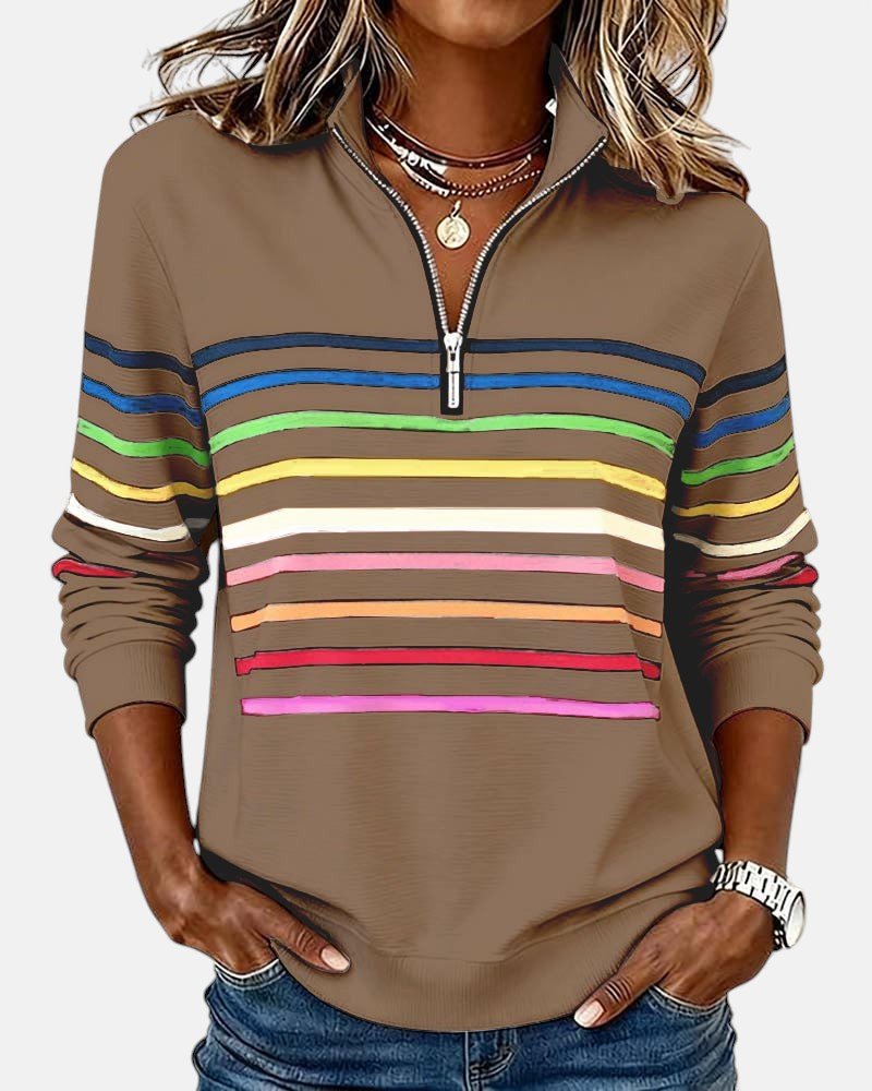 Sienna | Sweatshirt Dam Med Dragkedja