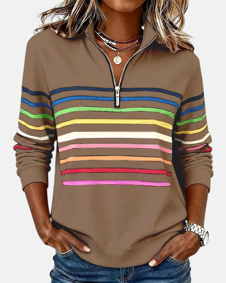 Sienna | Sweatshirt Dam Med Dragkedja