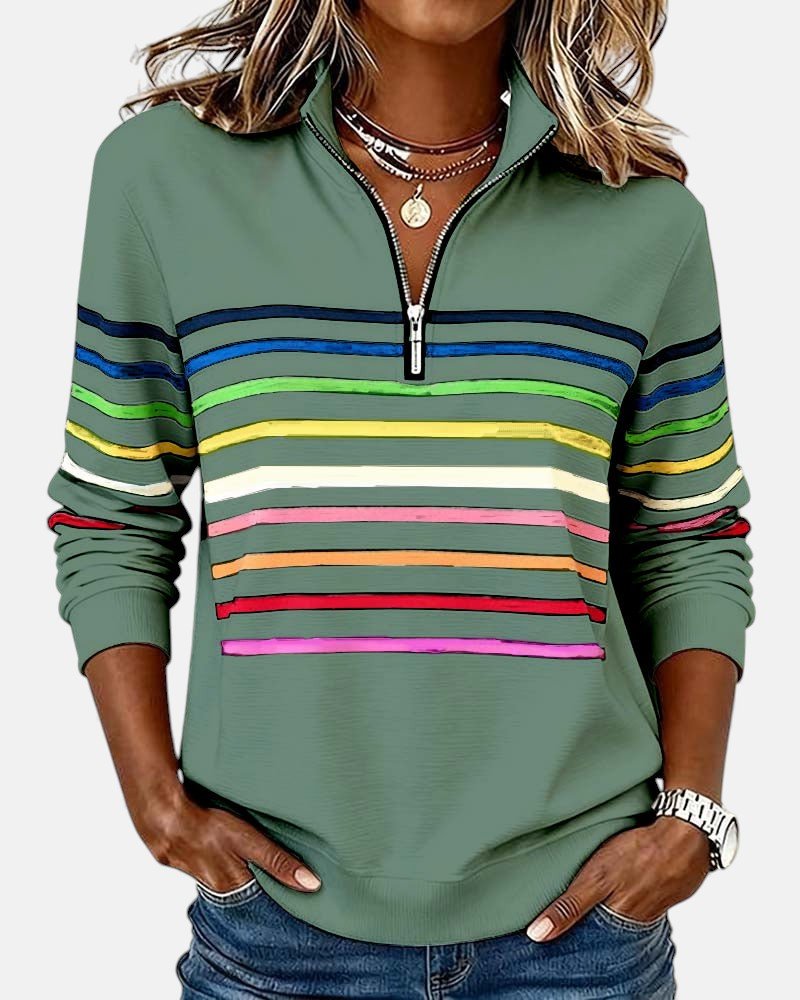 Sienna | Sweatshirt Dam Med Dragkedja