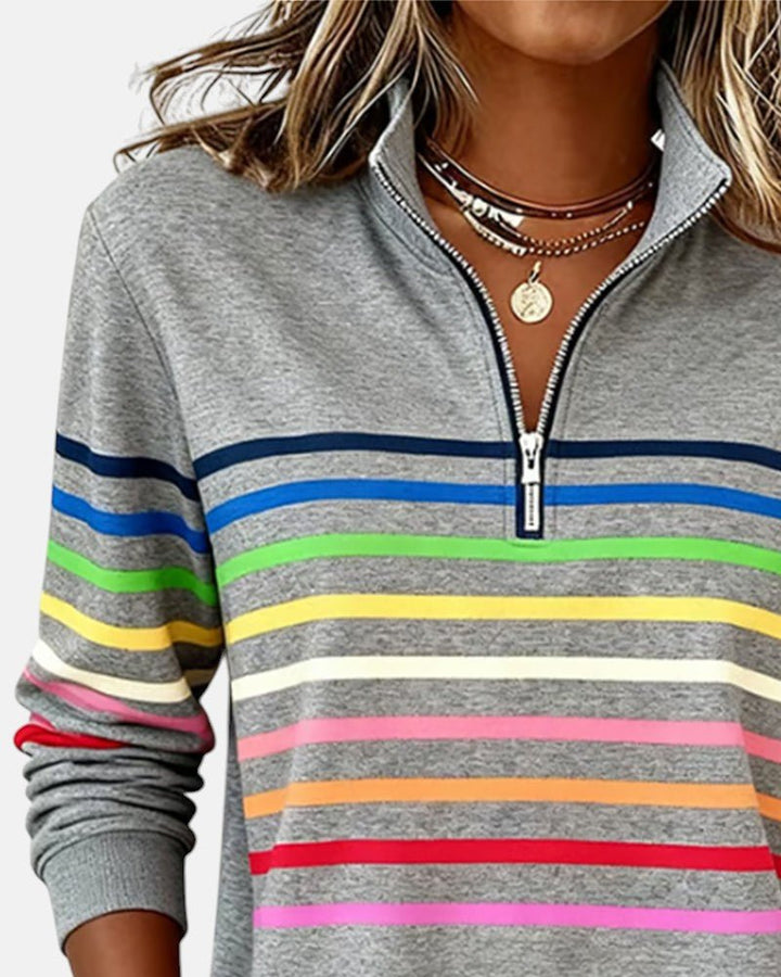 Sienna | Sweatshirt Dam Med Dragkedja